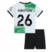Billiga Liverpool Andrew Robertson #26 Barnkläder Borta fotbollskläder till baby 2023-24 Kortärmad (+ Korta byxor)
